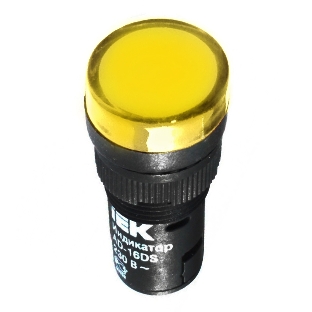 Арматура светосигнальная AD-16DS 24В AC/DC жел. IEK BLS10-ADDS-024-K05-16