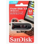 Флешка USB Sandisk CZ600 Cruzer Glide (SDCZ600-064G-G35), 64Gb, USB 3.0, R/W 10/20, черный, фото5