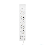 Сетевой фильтр 5 гнезд, 3м, 3х1,5мм², с автовыкл, 2 USB, белый Kranz, фото7