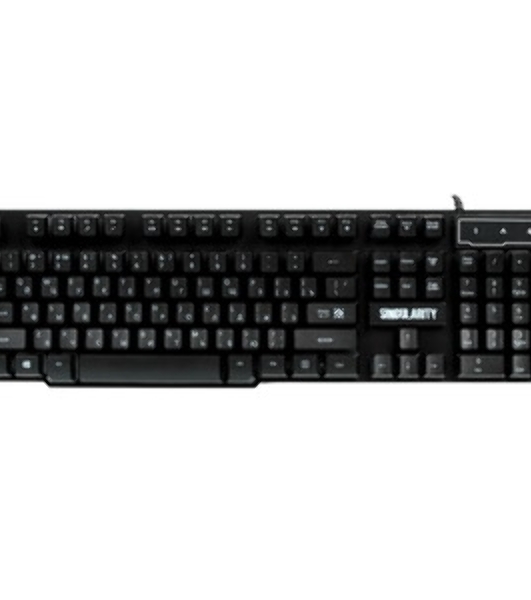 Комплект клавиатура+мышь Defender Singularity MKP-118 проводной, USB, 3200 DPI, чёрный