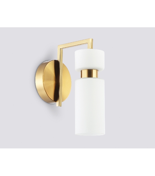 Настенный светильник Ambrella light LH56130 BS/FR латунь/белый матовый E14 max 40W 150*100*210
