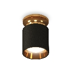 Светильник Ambrella Light XS6302161 SBK/PYG черный песок/золото желтое полированное MR16 GU5.3 (N6905, C6302, N6113), фото 1