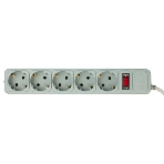 Сетевой фильтр PC Pet AP01006-5-GR 5 м, 5 розеток, серый, фото2