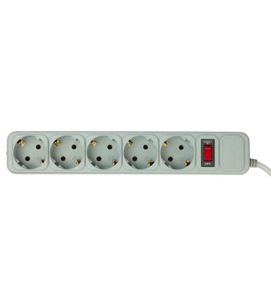 Сетевой фильтр PC Pet AP01006-5-GR 5 м, 5 розеток, серый