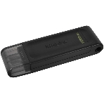 Флешка USB Kingston DataTraveler DT70 (DT70/128Gb), 128Gb, USB Type-C 3.2, R/W 70/45, черный, фото3