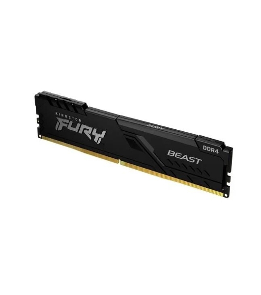 Оперативная память Kingston Fury Beast, DDR4, 32GB (1x32GB), 3600MHz, CL18, DIMM, с радиатором, черный
