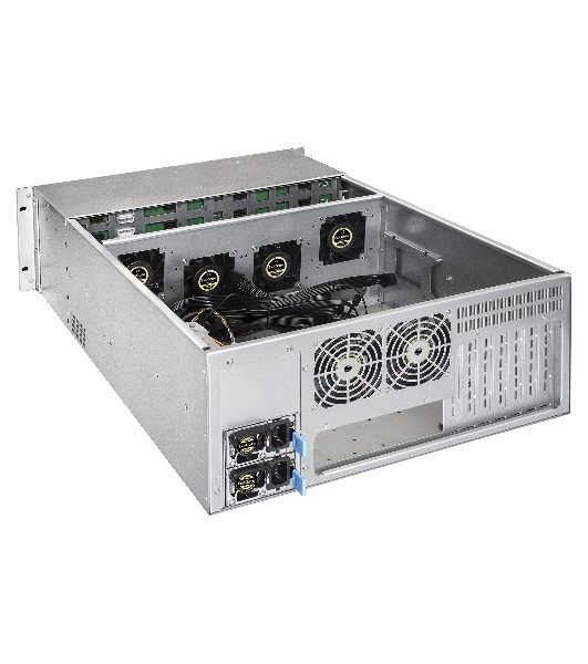 Серверная платформа ExeGate Pro 4U660-HS24 (RM 19', высота 4U, глубина 660, Redundant БП 2x550W, 24xHotSwap, USB)