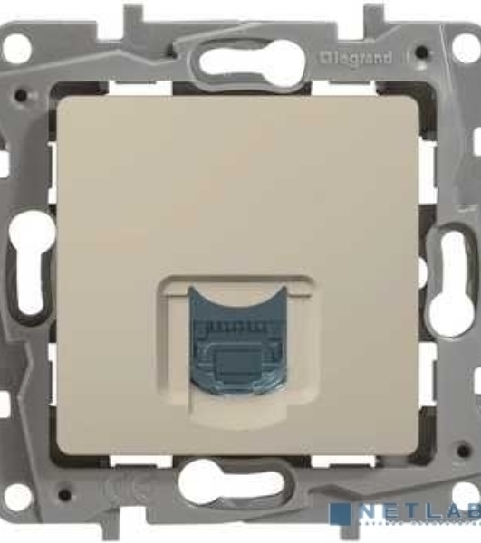 Розетка компьютерная RJ45 кат. 5 UTP, сл. кость ETIKA