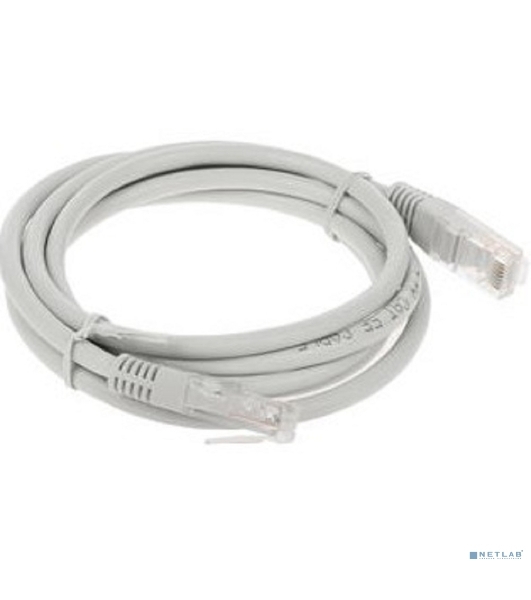 Патч-корд медный UTP Cablexpert PP10-1.5M cat.5e, 1.5м, литой, многожильный, серый