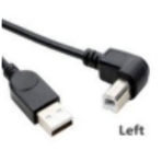Кабель USB 2.0 на USB-B угол влево 5 м, фото 1