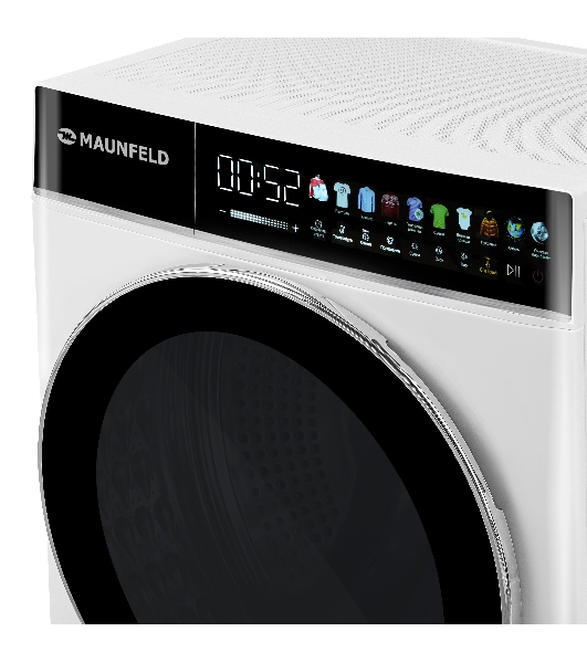 Стиральная машина Maunfeld MFWD1295WH05 белый, загрузка фронтальная 9 кг, 1200 об/мин., класс: В