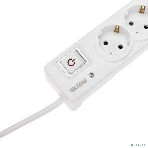 Сетевой фильтр 5 гнезд, 3м, 3х1,5мм², с автовыкл, 2 USB, белый Kranz, фото6