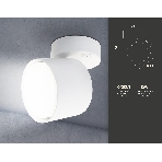 Светильник Ambrella light TA132 WH белый GX53 max 12W D79*134*D84, фото 1