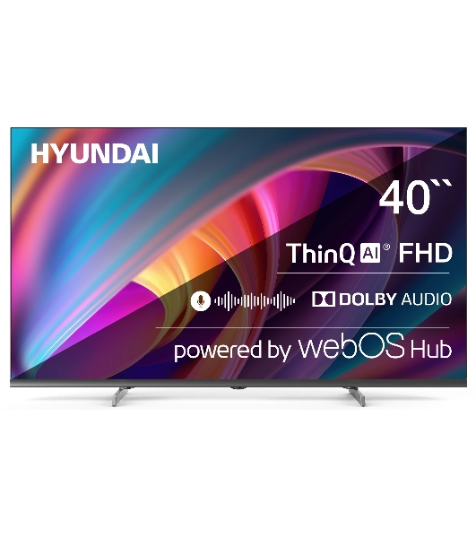 Телевизор Hyundai 40' H-LED40BS5100 черный/серый LED FHD 60Hz webOS 1.5GB/8GB