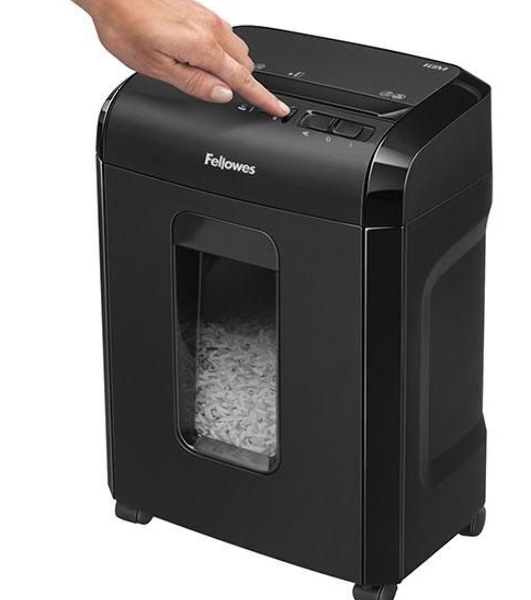 Шредер Fellowes Powershred 10M FS-4630601 DIN P-5, 2х15мм, 10лст., 19лтр., Safety Lock, с микрорезкой