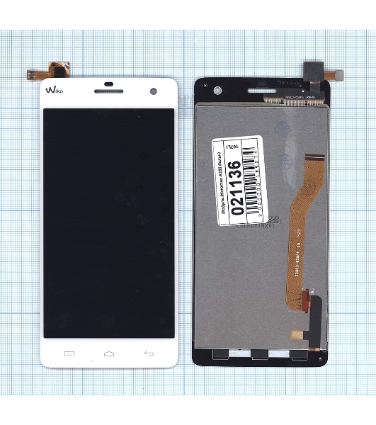 Дисплей для Micromax Canvas Knight A350 белый