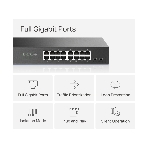 Коммутатор Mercusys MS116GS с 16 гигабитными портами для размещения на столе или в стойке, фото9