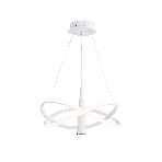 Подвесной светодиодный светильник Ambrella light FL5367/2+1 WH белый 47W 3000K-6400K D480*1200 (ПДУ ИК), фото8