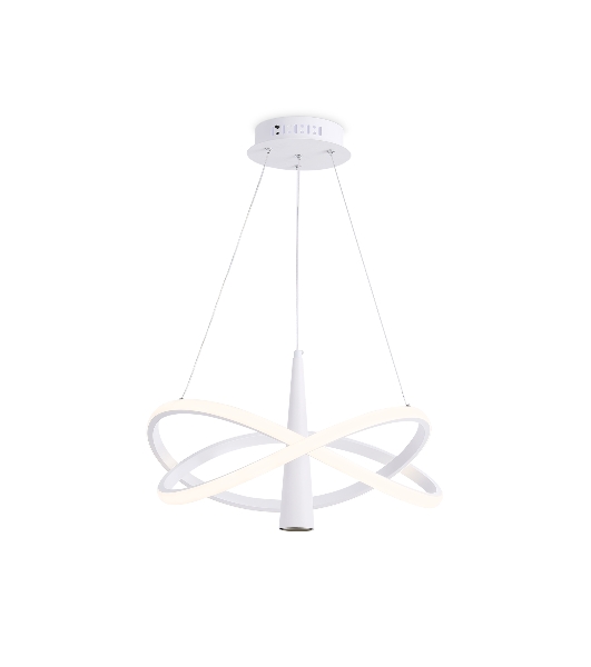 Подвесной светодиодный светильник Ambrella light FL5367/2+1 WH белый 47W 3000K-6400K D480*1200 (ПДУ ИК)