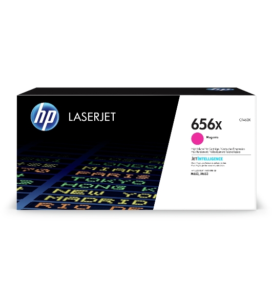 Картридж лазерный HP 656X пурпурный увеличенной емкости для HP CLJ M652/M653 (CF463X) 22000 стр