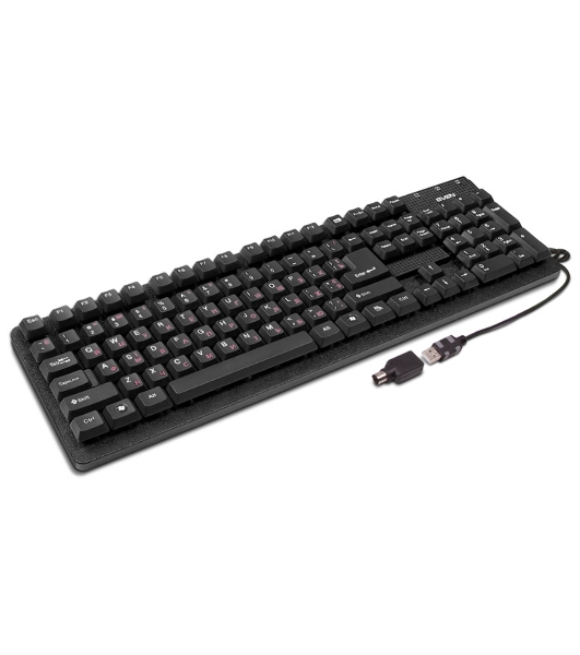 Клавиатура SVEN Standard 301 проводная, USB Type-A, чёрный