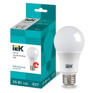 Лампа cветодиодная LED IEK LLE-A80-25-230-40-E27 A80 шар 25Вт 230В 4000К E27