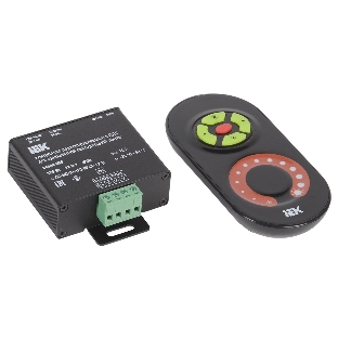 Контроллер с ПДУ радио MONO 1 канал 12В 10А 120Вт черный IEK LSC1-MONO-120-RF-20-12-B