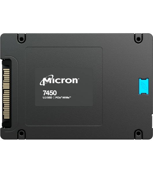 Накопитель SSD Micron 7450 Max, 1600Gb, 2.5', U.3, R/W 6800/2700