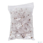 Коннектор RJ-45, Filum FL-NA-PLUG6-1 6 кат., 8p8c, 30 мкм, универсальный, для одножильного и многожильного кабеля, уп/100 шт, фото 1
