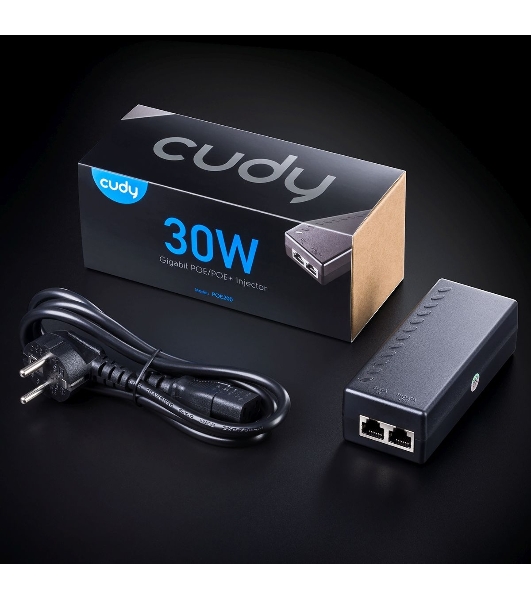 Инжектор PoE Cudy POE200 10/100/1000BASE-T 30Вт 54В(DC)