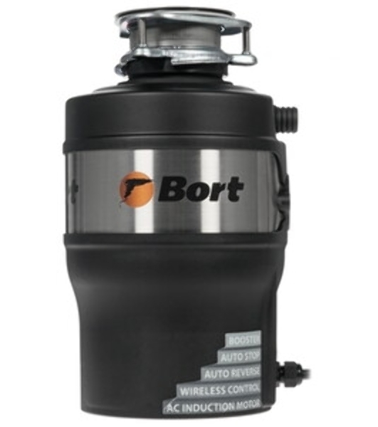 Измельчитель пищевых отходов Bort Alligator Max, 560 Вт., объем 1 600 мл., ПДУ