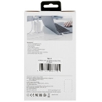 Кабель Type-C to Type-C, silica gel, 1м, 3A, 60W, PD (gray), фото3