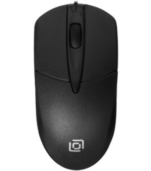 Мышь проводная Oklick 275M черный, 1000 dpi, USB, кнопки - 3