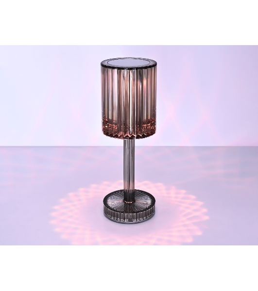 Настольная светодиодная лампа Ambrella light DE8071 GR серый LED RGB 3W (ПДУ RGB)