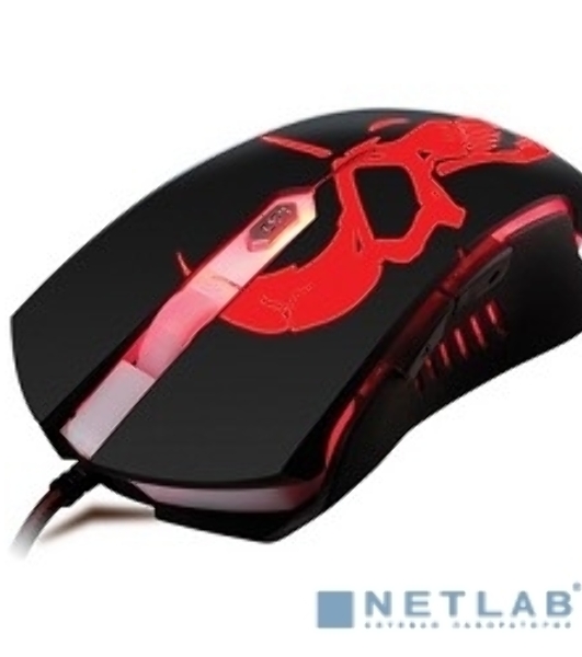 Мышь проводная Qumo Dragon War Axe M07 черный, 2400 dpi, USB, кнопки - 6
