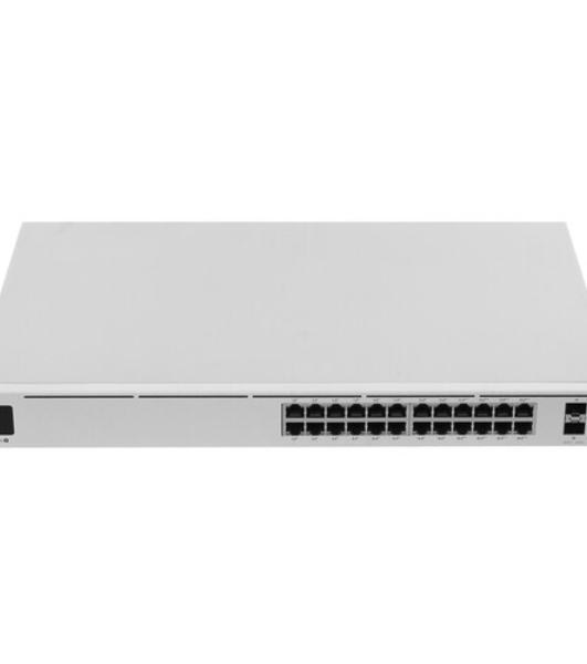 Коммутатор USW-Pro-24-POE-EU Ubiquiti UniFi Switch Pro 24 PoE 16x GLAN PoE+, 8x GLAN PoE++ (до 64 Вт на порт), 2x SFP+, раздает до 400 Вт