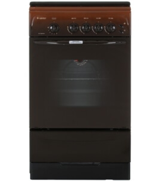 Плита газовая Gefest CG 50M04 K83 коричневый, конфорок 4 газовых, духовка 42 л, 50 см x 85 см x 57 см
