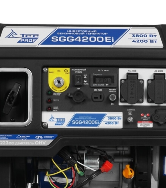 Электрогенератор бензиновый инверторный ТСС SGG 4200Ei, 4.8 кВт, 74 дБ, 35 кг