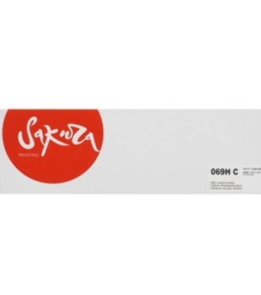 Картридж Sakura 069HC (5097C002) для Сanon, голубой, 5500к.