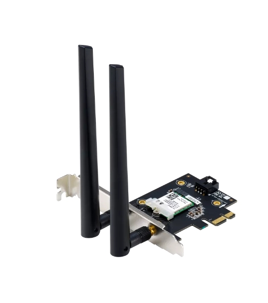 Сетевой адаптер ASUS PCE-AX1800 WIFI 802.11ax, 2402 + 574Mbpsб PCI-E Adapter, 2 антенны; 90IG07A0-MO0B00