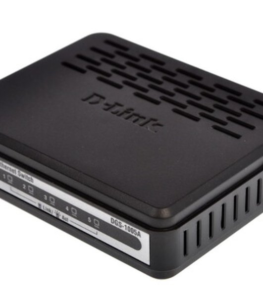 Коммутатор D-Link DGS-1005A, 5×1 Гбит/с, неуправляемый