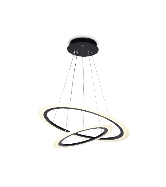 Светильник Ambrella light FA4357/2 BK черный 78W 3000K/4200K/6400K D580*670 (ПДУ РАДИО 2.4G)