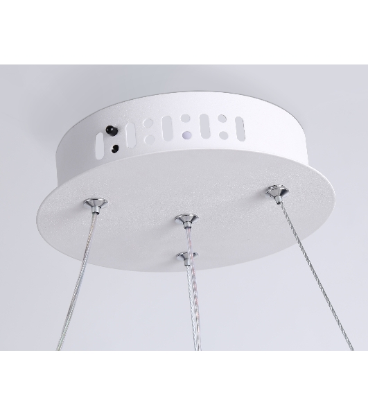 Подвесной светодиодный светильник Ambrella light FL5367/2+1 WH белый 47W 3000K-6400K D480*1200 (ПДУ ИК)
