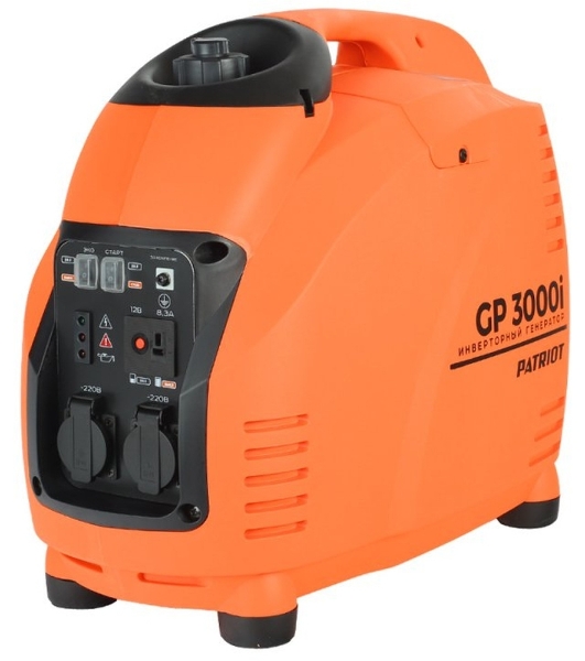 Электрогенератор бензиновый инверторный Patriot 3000il, 3.5 кВт, 63 дБ, 31.5 кг