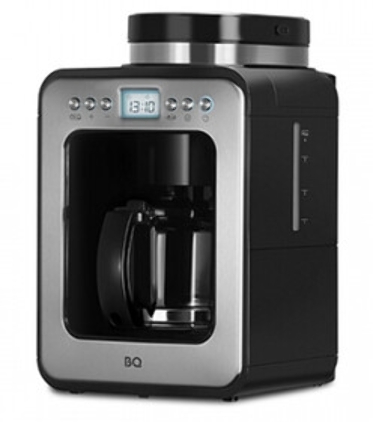 Кофеварка капельная BQ CM7001 серебристый/черный, исп. кофе - молотый/зерновой, 0.6 л, 600 Вт