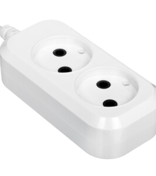Сетевой удлинитель Buro BU-PSL2.3/W 3 м (2 розетки) белый (пакет ПЭ)