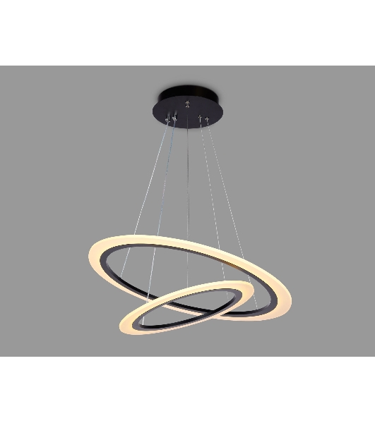 Светильник Ambrella light FA4357/2 BK черный 78W 3000K/4200K/6400K D580*670 (ПДУ РАДИО 2.4G)