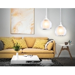 Светильник Ambrella light TR3538 WH/CL/FR белый/прозрачный/белый матовый E27 max 40W D130*800, фото6