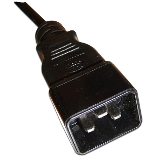Шнур питания Lanmaster С13-C20, 3х0.75, 220В, 10А, черный, 0.5 метра