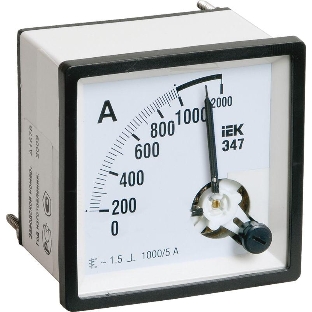 Амперметр IEK Э47 72х72мм 1000/5А кл. точн. 1.5 IPA10-6-1000-E